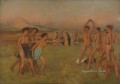 Chicas espartanas desafiando a los chicos 1860 Edgar Degas